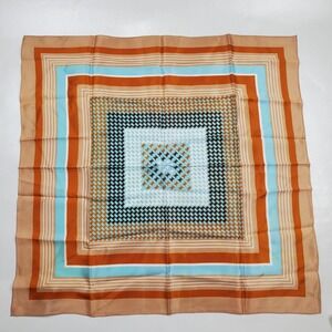 JASON‎ MAXWELL Ladies Vintage Square Scarf Water Repellent Made in Japan 26 Inch